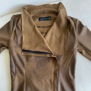 Zara Woman Vegan Suede Jacket